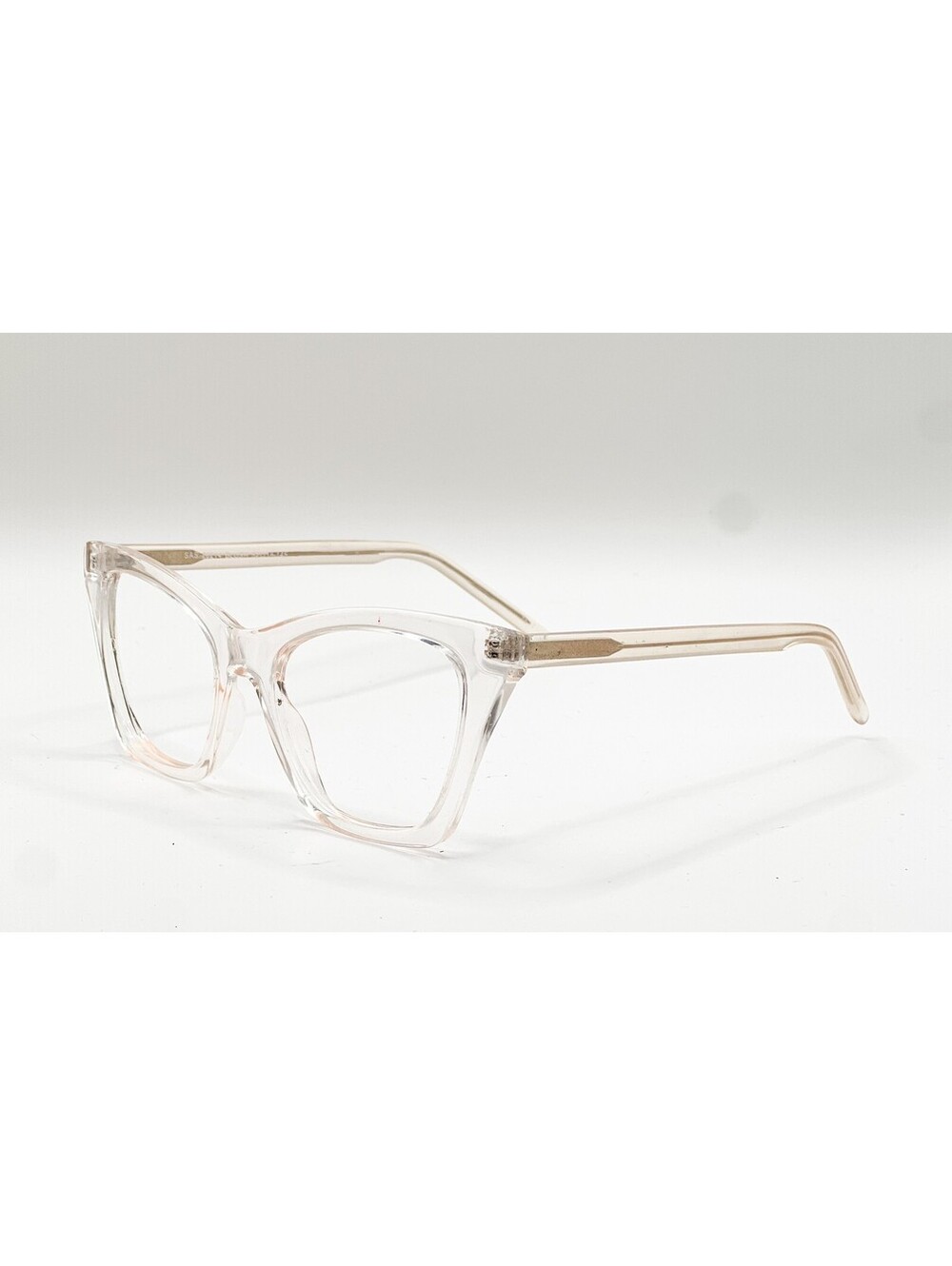 Salsa Sun Sas 20214 Blush Clear Cat Eye Authentic Eyeglass Frames 52-18